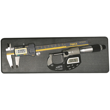 IGAGING Electronic Digital Caliper 0-6"/0-150mm & Electronic Digital Micrometer Set, IGA-451 IGA-451